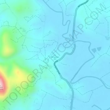 Mapa topográfico Tanquinto Hill, altitud, relieve