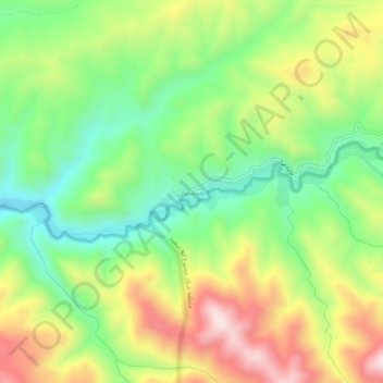 Mapa topográfico تمیسیان, altitud, relieve