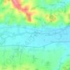 Mapa topográfico Gerau, altitud, relieve