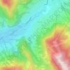 Mapa topográfico La Tour sur Cassioz, altitud, relieve