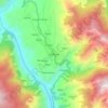 Mapa topográfico Kishtwar, altitud, relieve