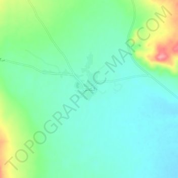 Mapa topográfico Gangachin, altitud, relieve