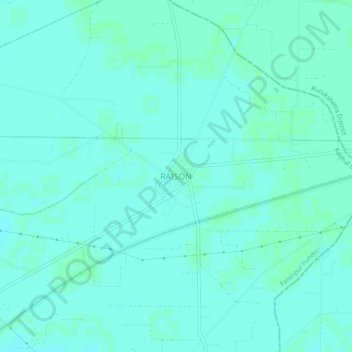 Mapa topográfico RAISON, altitud, relieve