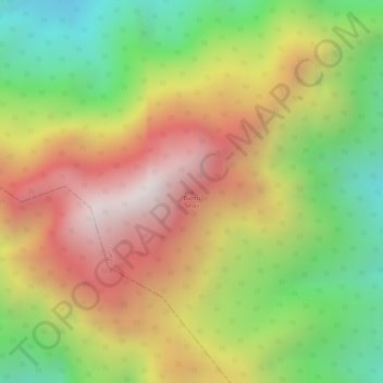 Mapa topográfico Buntu Sinaji, altitud, relieve