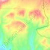 Mapa topográfico کوه تخت چنار, altitud, relieve