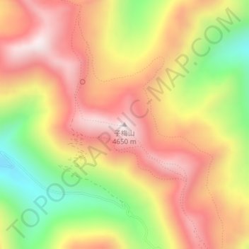 Mapa topográfico 子梅山, altitud, relieve