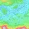 Mapa topográfico Auer, altitud, relieve
