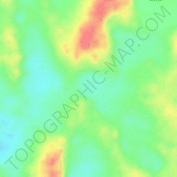 Mapa topográfico Qa` al Hajj, altitud, relieve