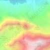 Mapa topográfico Aiguille de l'Épéna, altitud, relieve