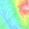 Mapa topográfico Bogetići, altitud, relieve