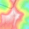 Mapa topográfico Djebel Amour, altitud, relieve