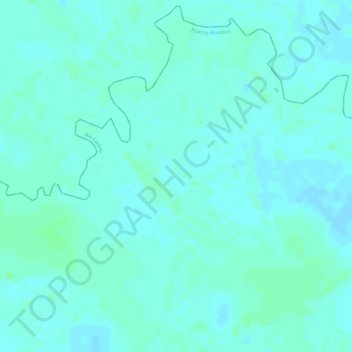 Mapa topográfico El Rincon, altitud, relieve