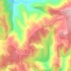 Mapa topográfico Espinhaço de Cão, altitud, relieve