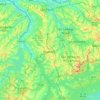 Mapa topográfico Diadema, altitud, relieve