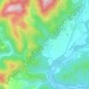 Mapa topográfico Frangouille, altitud, relieve