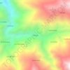 Mapa topográfico Piñango, altitud, relieve