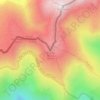 Mapa topográfico Puig de Dòrria, altitud, relieve