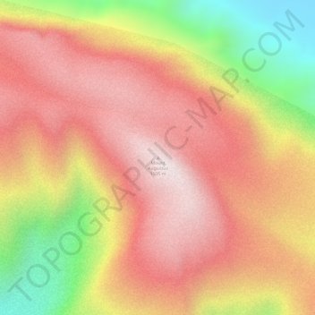Mapa topográfico Mount Augustus, altitud, relieve