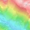 Mapa topográfico Les Tronchets, altitud, relieve