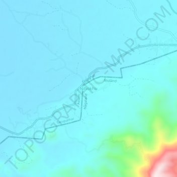 Mapa topográfico Nihokhu, altitud, relieve