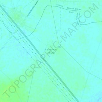 Mapa topográfico Paintawas Khurd, altitud, relieve