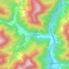 Mapa topográfico Lingmethang, altitud, relieve