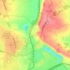 Mapa topográfico Dragonby, altitud, relieve
