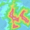 Mapa topográfico 예내리, altitud, relieve