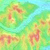Mapa topográfico Lameirinha, altitud, relieve
