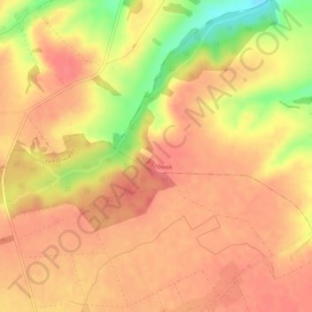 Mapa topográfico Sudety, altitud, relieve