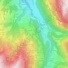 Mapa topográfico Les Chattrix, altitud, relieve