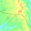 Mapa topográfico Gastonia, altitud, relieve