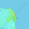 Mapa topográfico Phare des Dames, altitud, relieve