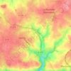 Mapa topográfico Le Manoir, altitud, relieve