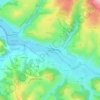 Mapa topográfico La Bouisse, altitud, relieve