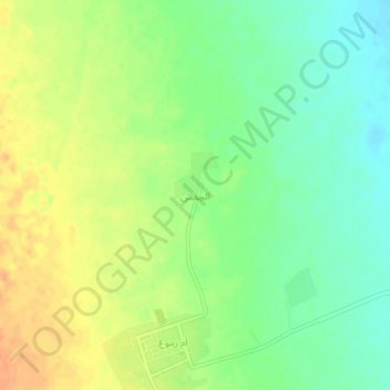 Mapa topográfico الجمش, altitud, relieve