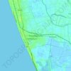 Mapa topográfico Ambalappuzha, altitud, relieve