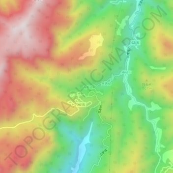 Mapa topográfico 内黄, altitud, relieve