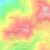 Mapa topográfico Laceiras, altitud, relieve