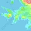 Mapa topográfico Ploča, altitud, relieve