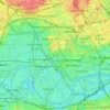 Mapa topográfico Kensington, altitud, relieve