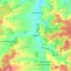Mapa topográfico Penk, altitud, relieve