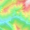 Mapa topográfico dharni, altitud, relieve