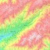 Mapa topográfico Tabay, altitud, relieve