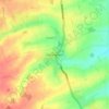 Mapa topográfico Folkingham, altitud, relieve