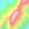 Mapa topográfico Pico El León, altitud, relieve