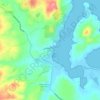 Mapa topográfico Lu Caloni, altitud, relieve