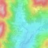Mapa topográfico Les Biolles, altitud, relieve