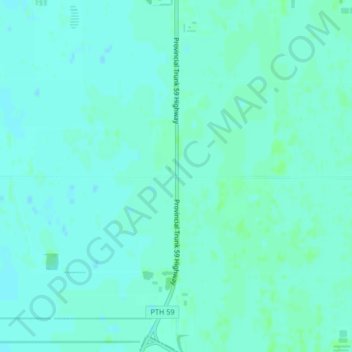 Mapa topográfico Tourond, altitud, relieve