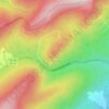 Mapa topográfico Short Mtn, altitud, relieve
